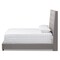 Baxton Studio Georgette Modern Light Grey Upholstered Queen Size Bed 145-8124 - alternate 9